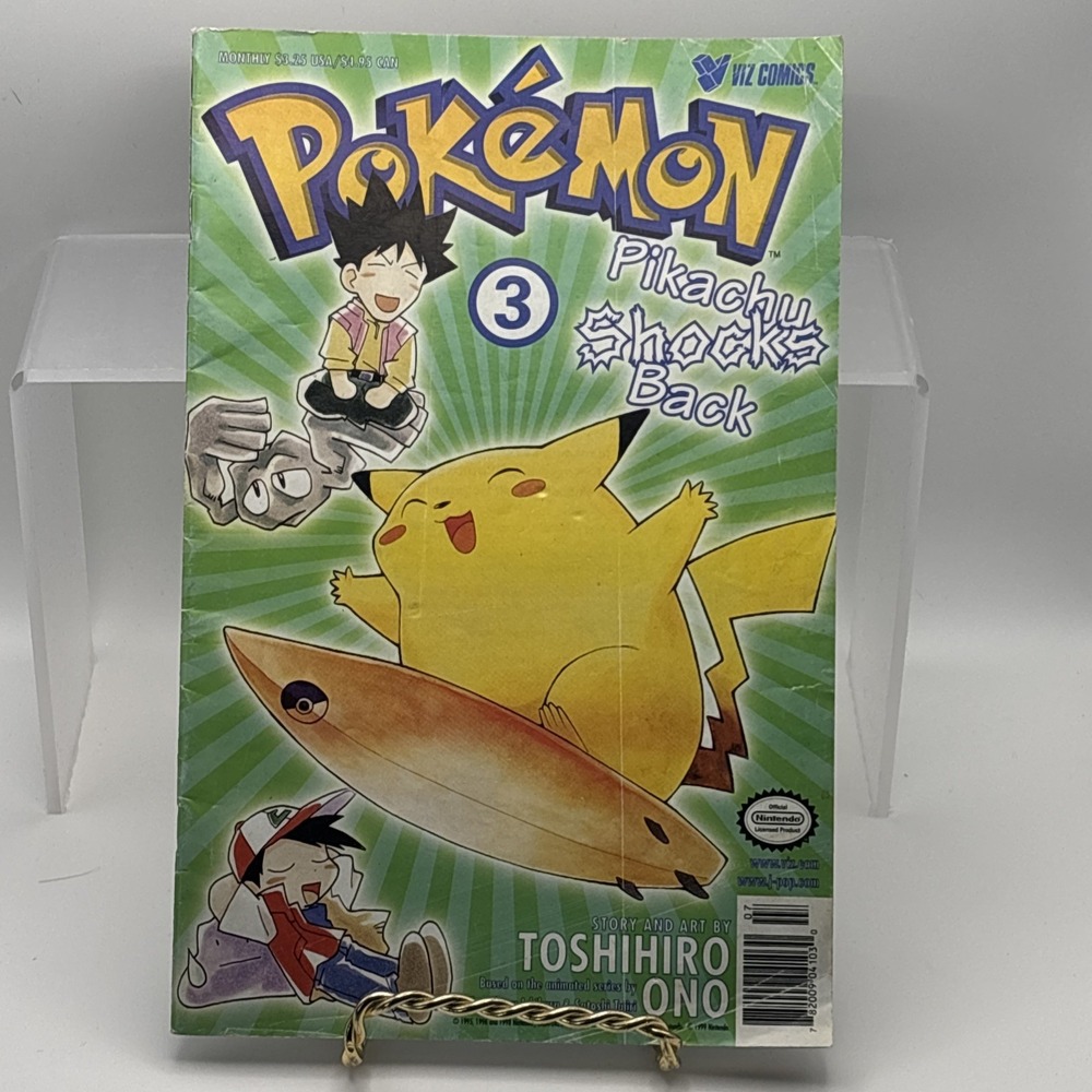 Viz Comics Pokemon Pikachu Shocks Back #3  First‎ Print Toshiro Ono